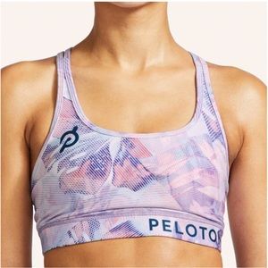 EUC Peloton WITH Floral 2K Strappy Bra